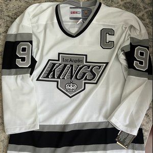 Los Angeles Kings Wayne Gretzky CCM Authentic Throwback Jersey